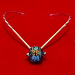 💕🌈💕♥️😍 LynneAnn’s Trinkets HandMade Lampwork Globe Bead on INTERCHANGE BAIL